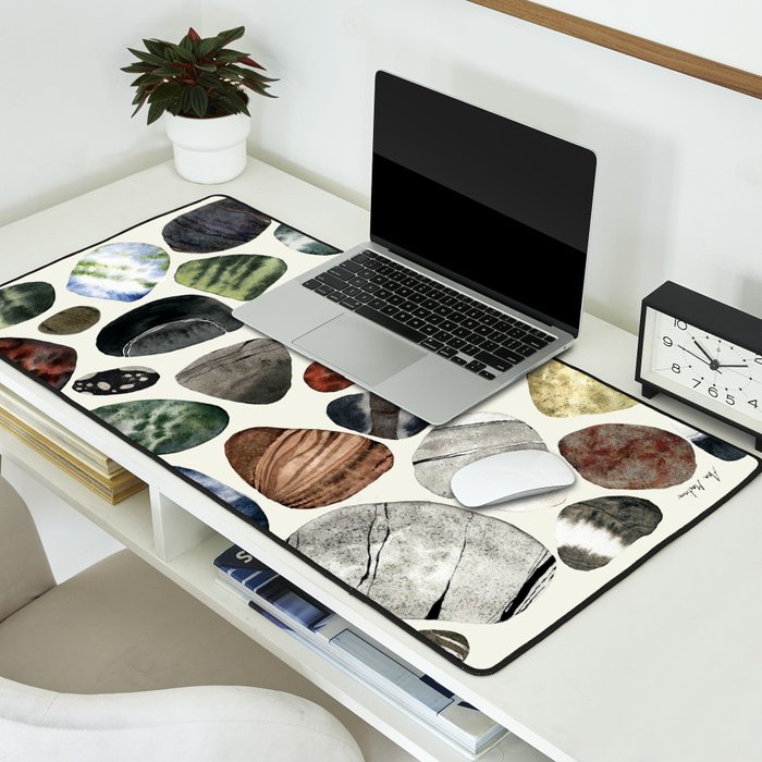  beach pebbles Desk Mat Gallery Image 2