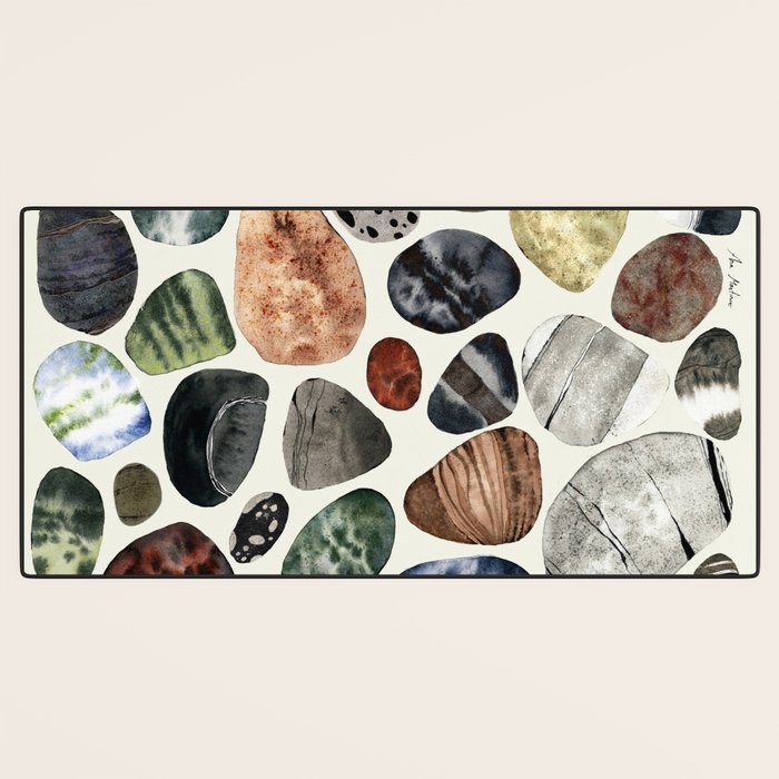  beach pebbles Desk Mat Gallery Image 3
