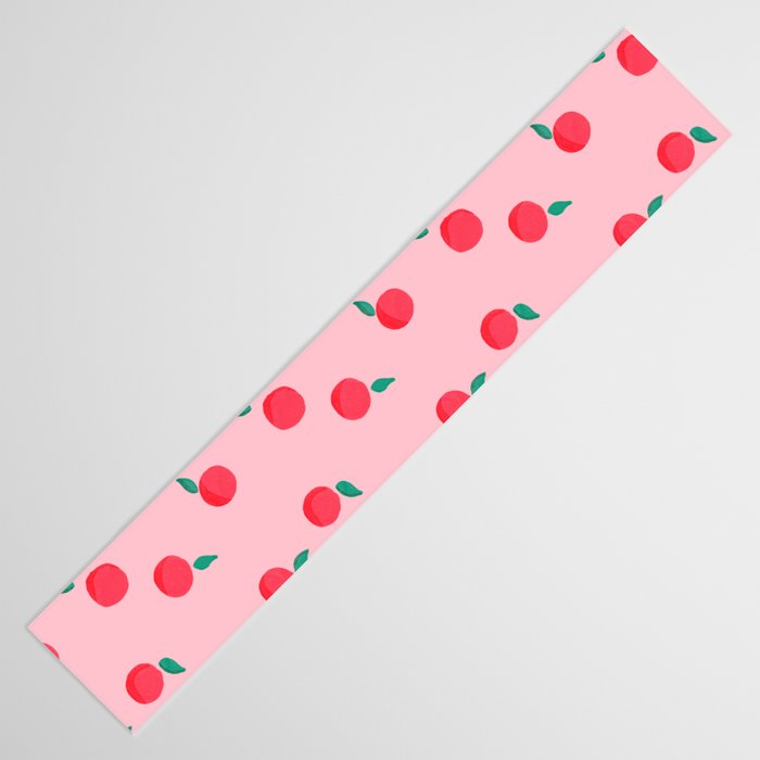 Summer Pink Peaches Pattern Table Runner Gallery Image 3