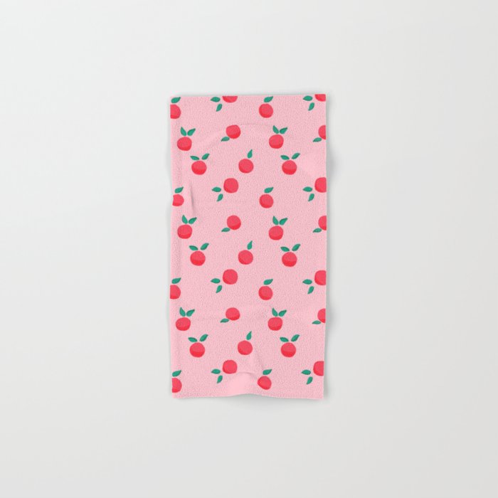 Summer Pink Peaches Pattern Bath Towel Gallery Image 1
