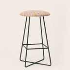 Faded Floral  - pink / citrus Stool Gallery Image 1