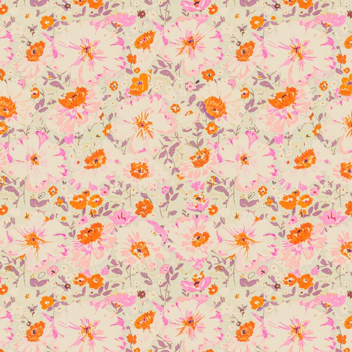 Faded Floral  - pink / citrus Coffee Mug Gallery Image 2