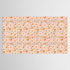 Faded Floral  - pink / citrus Tablecloth Gallery Image 2