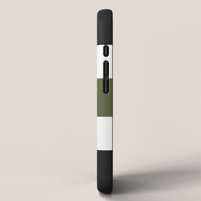 Accent (Black & Moss Green) iPhone Case Gallery Image 2
