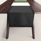 Accent (Black & Moss Green) Table Runner Gallery Image 1