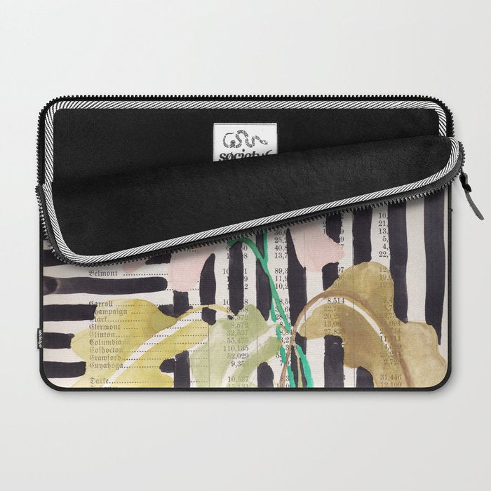 still life  with a vase in modern style, Gouache painting no.13 Laptop Sleeve Gallery Image 2