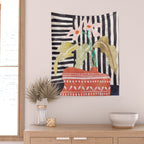 still life  with a vase in modern style, Gouache painting no.13 Wall Tapestry Gallery Image 2