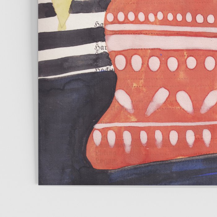 still life  with a vase in modern style, Gouache painting no.13 Poster Gallery Image 3