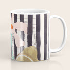 still life  with a vase in modern style, Gouache painting no.13 Coffee Mug Gallery Image 1