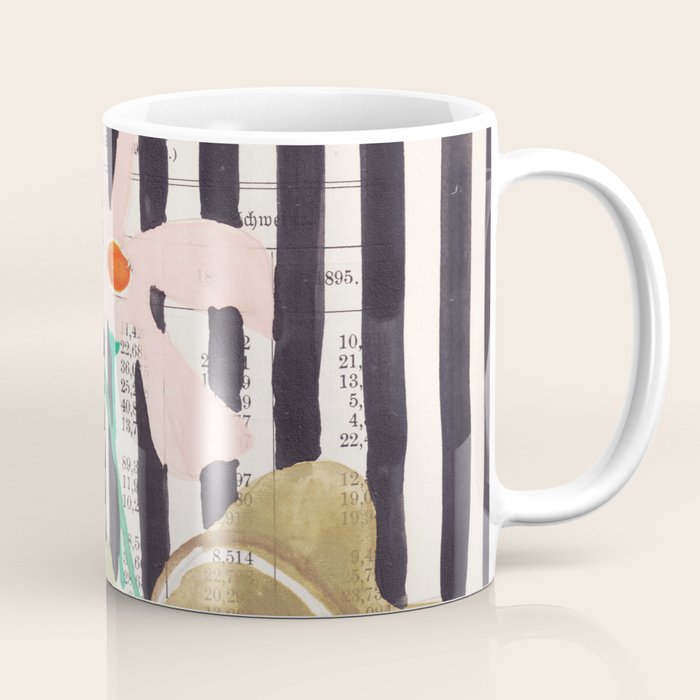 still life  with a vase in modern style, Gouache painting no.13 Coffee Mug Gallery Image 1