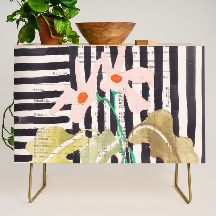 still life  with a vase in modern style, Gouache painting no.13 Credenza Gallery Image 1