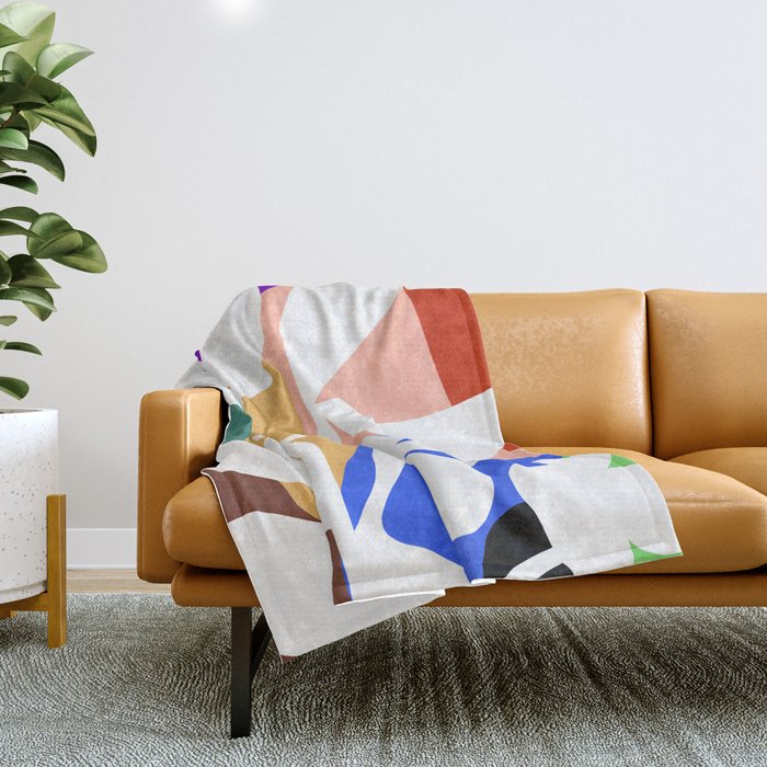 Abstract J009 Throw Blanket Gallery Image 1