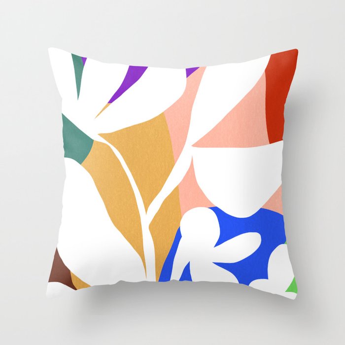 Abstract J009 Throw Pillow Gallery Image 6