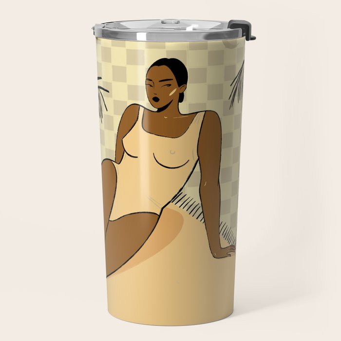  girl on the beach Travel Mug Gallery Image 2