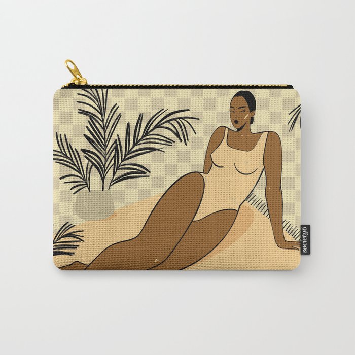  girl on the beach Carry All Pouch Gallery Image 1