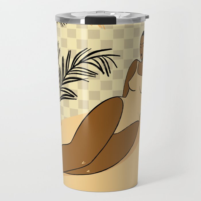  girl on the beach Travel Mug Gallery Image 1