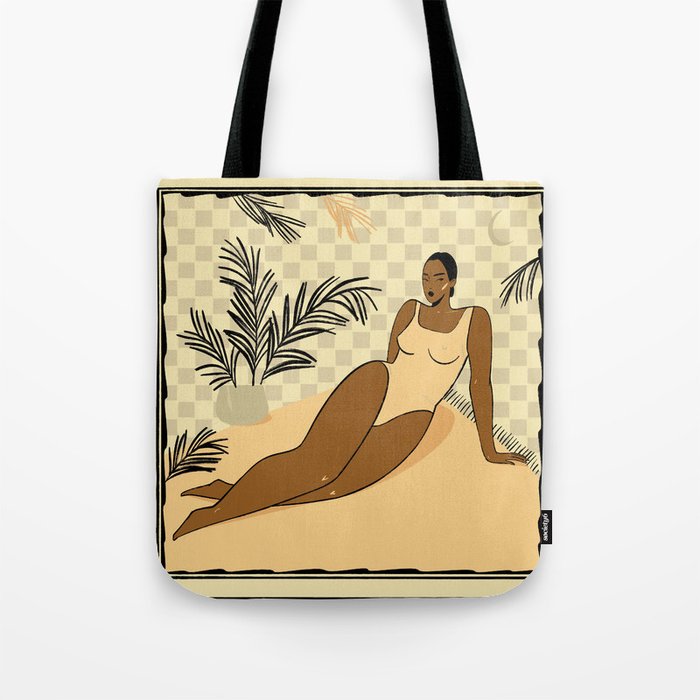  girl on the beach Tote Bag Gallery Image 1