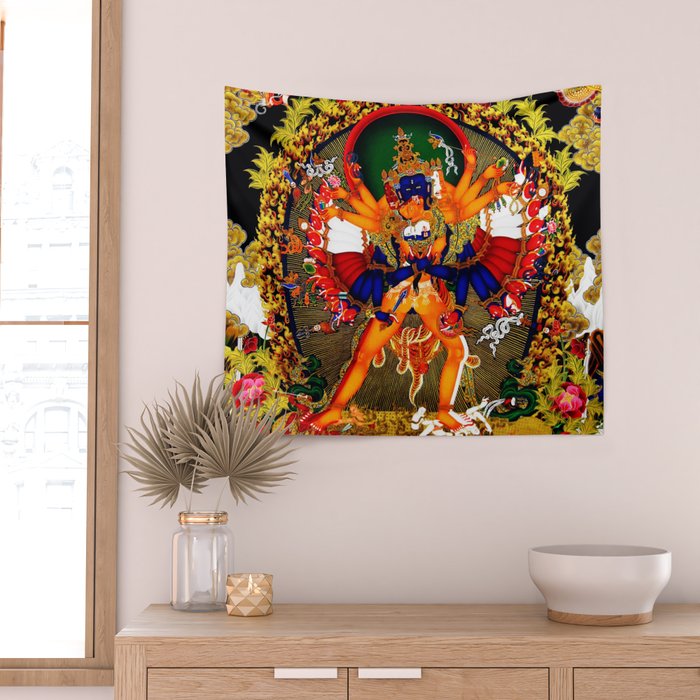Hindu Kali 12 Wall Tapestry Gallery Image 2