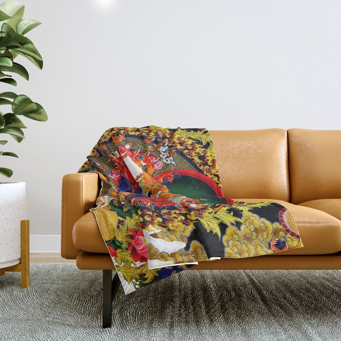 Hindu Kali 12 Throw Blanket Gallery Image 1