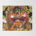 Hindu Kali 12 Throw Blanket Gallery Image 2