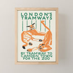 Camden Town, London - Vintage Zoo poster, 1925 Mini Art Print Gallery Image 1