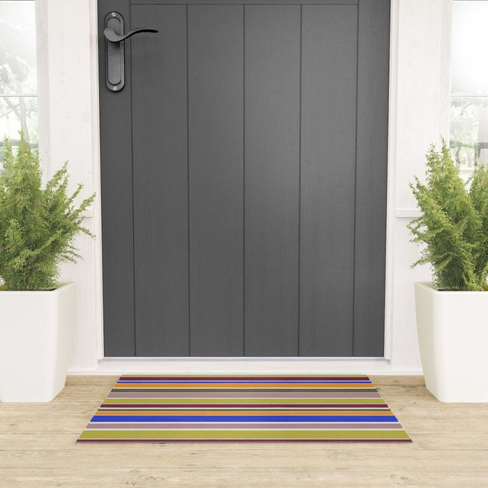 Modern Craft Summer Collection - Roman Stripes Welcome Mat Gallery Image 3
