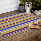 Modern Craft Summer Collection - Roman Stripes Outdoor Rug Gallery Image 2