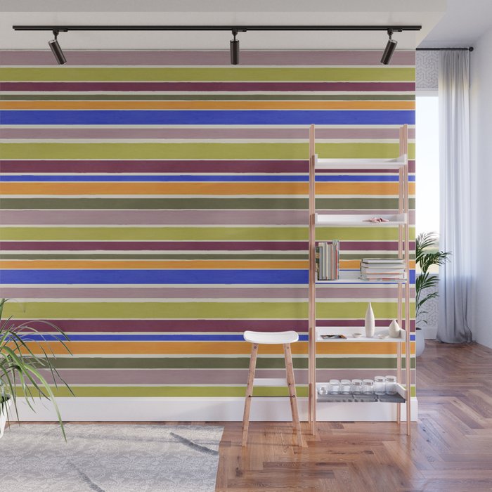Modern Craft Summer Collection - Roman Stripes Wall Mural Gallery Image 1