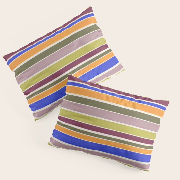Modern Craft Summer Collection - Roman Stripes Pillow Sham Gallery Image 3