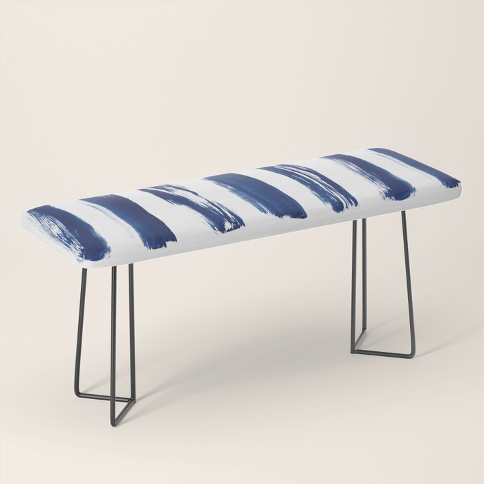 Indigo Brush Strokes | No. 2 Bench Gallery Image 1