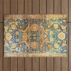 Antique Persian Animal Rug Print Outdoor Rug Gallery Image 1