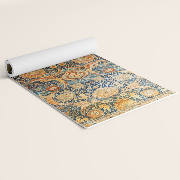 Antique Persian Animal Rug Print Yoga Mat Gallery Image 2