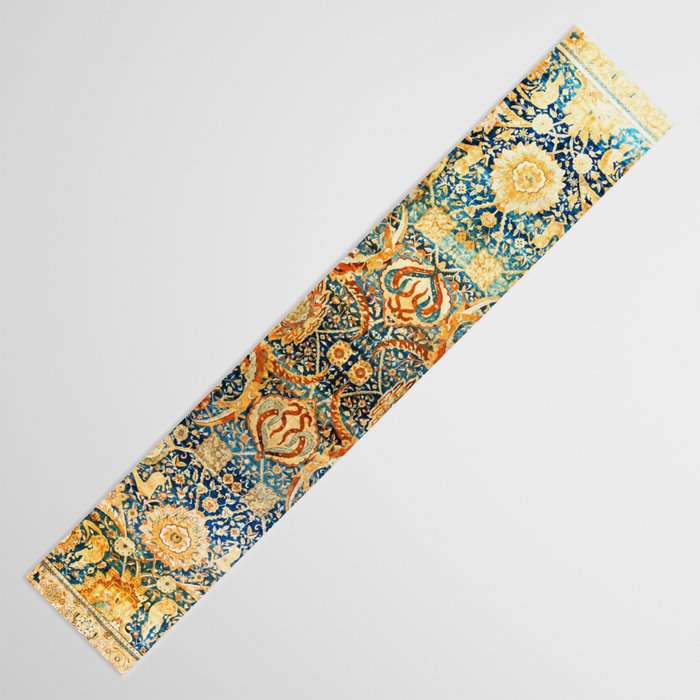 Antique Persian Animal Rug Print Table Runner Gallery Image 3