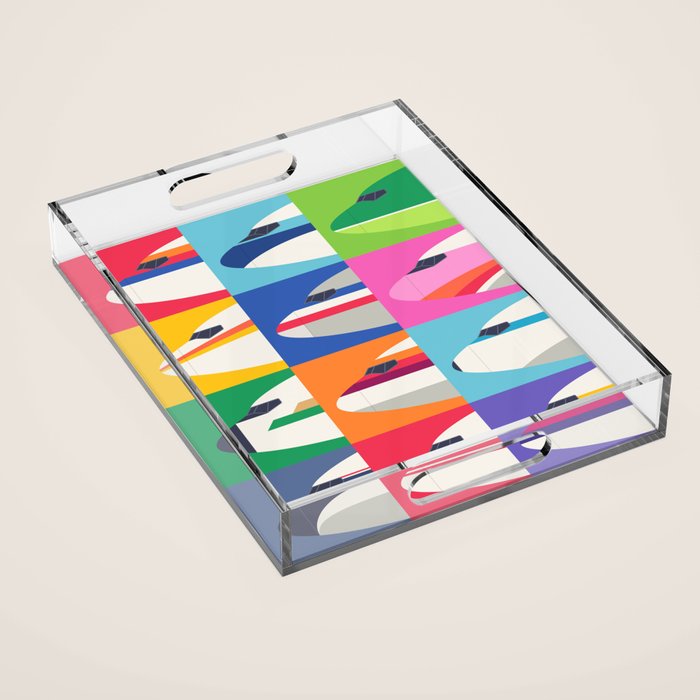 Retro Airline Nose Livery - USA Acrylic Tray Gallery Image 1