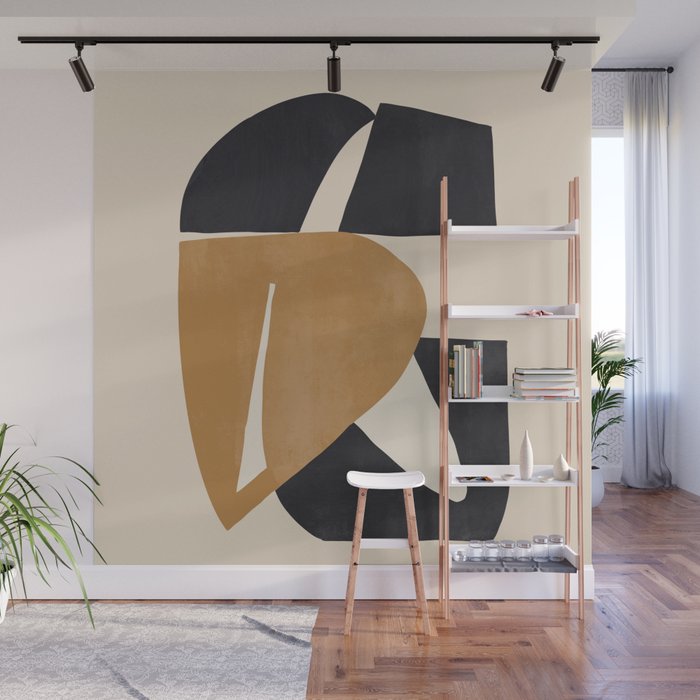 Modern Abstract Shapes 116 Wall Mural Gallery Image 1