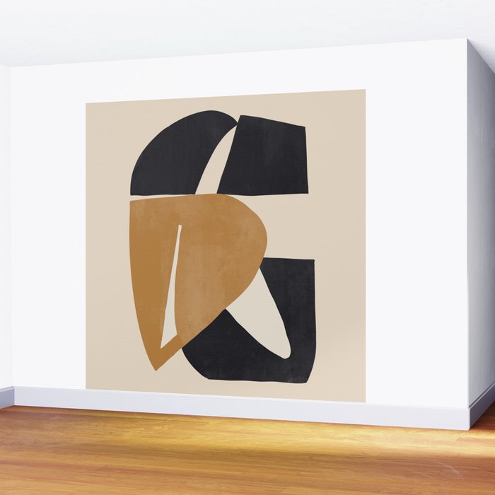 Modern Abstract Shapes 116 Wall Mural Gallery Image 2
