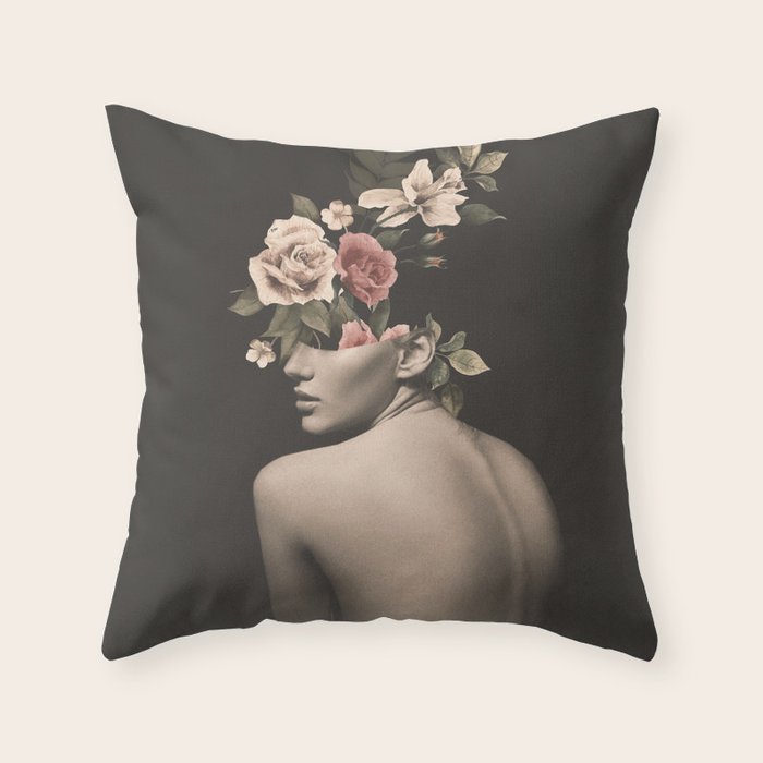 Night Garden 6 Throw Pillow Gallery Image 1