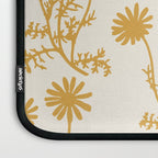 Wild Daisies Mustard Floral Botanical Pattern Laptop Sleeve Gallery Image 3