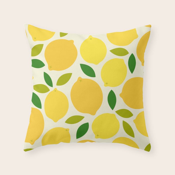 Lemon Throw Pillow Gallery Image 1