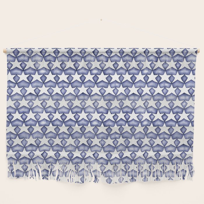 Dark Indigo Stars Wall Hanging Gallery Image 1