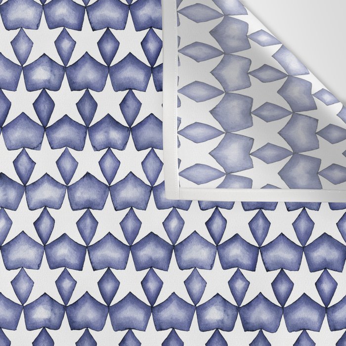 Dark Indigo Stars Wall Tapestry Gallery Image 3