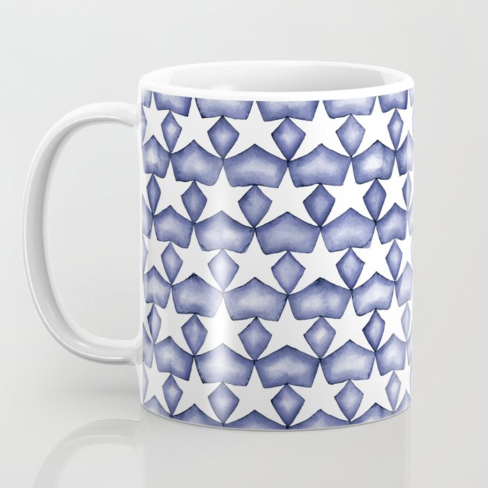 Dark Indigo Stars Coffee Mug Gallery Image 3