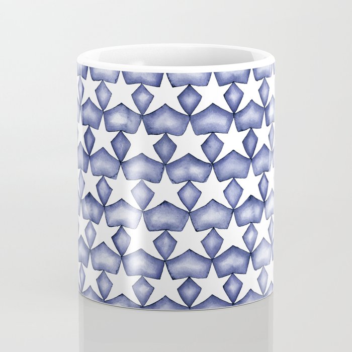 Dark Indigo Stars Coffee Mug Gallery Image 4