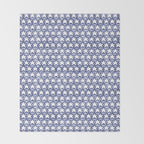 Dark Indigo Stars Throw Blanket Gallery Image 2