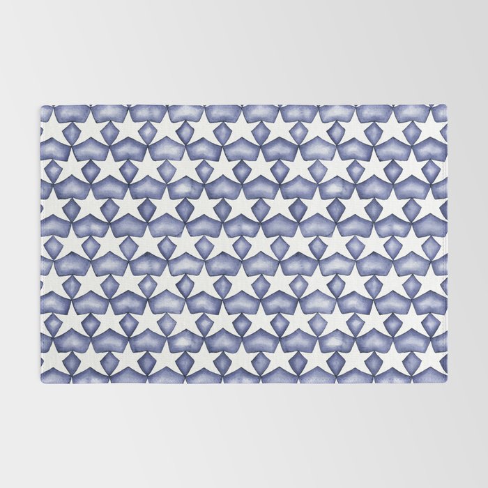 Dark Indigo Stars Rug Gallery Image 2