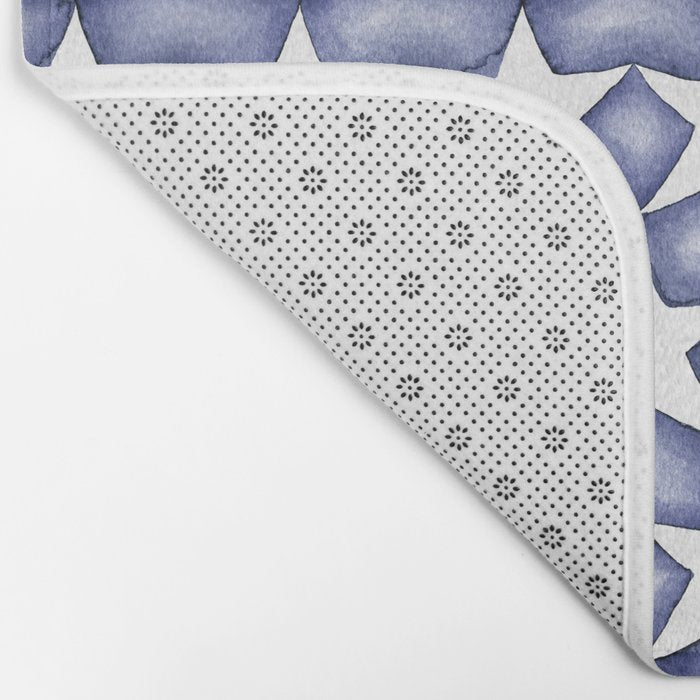Dark Indigo Stars Bath Mat Gallery Image 2
