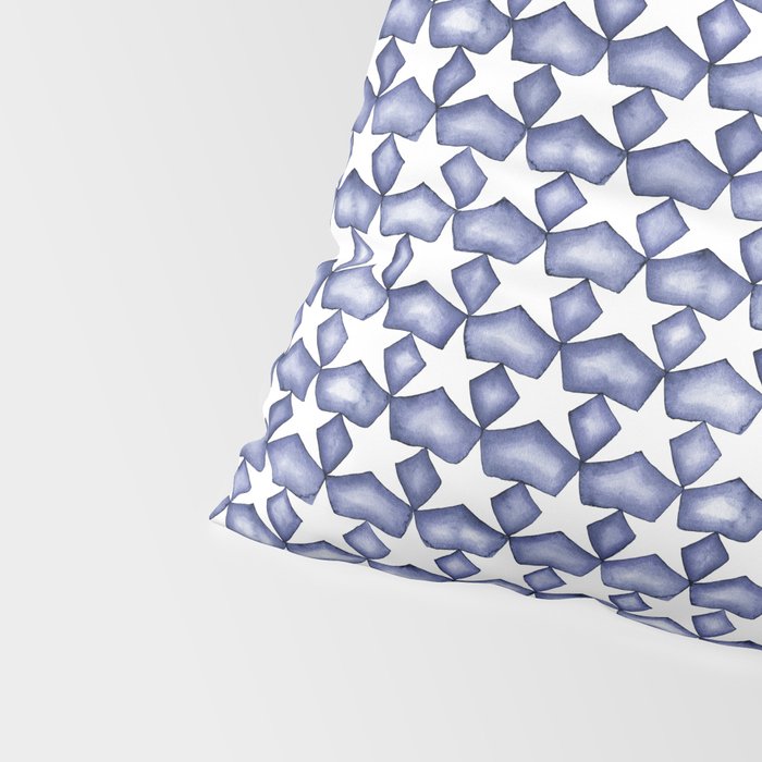 Dark Indigo Stars Pillow Sham Gallery Image 4