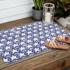 Dark Indigo Stars Outdoor Rug Gallery Image 2
