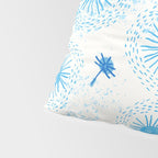 Make A Wish Dandelion Pattern in Sky Blue & Off White Pillow Sham Gallery Image 4