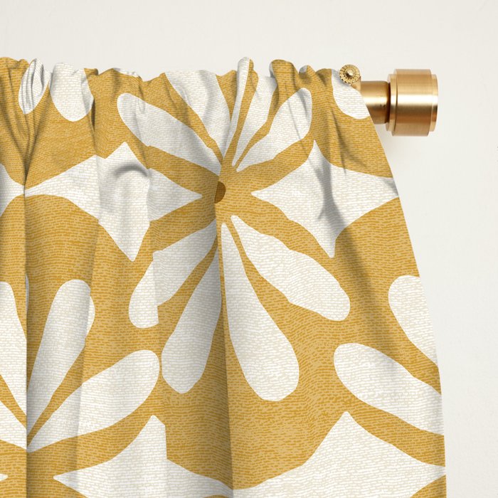 Solstice Boho Geometric Goldenrod Window Curtain Gallery Image 2
